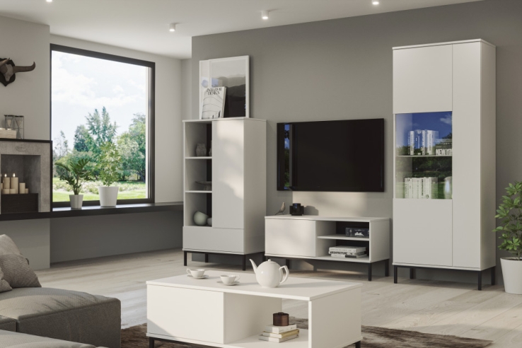 TV-Kommode ERISTO small weiß für Wohnzimmer | www.artigo.at